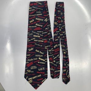 Museum Artifacts Sale Slogans Advertising Sayings Novelty Silk Men’s Neck Tie